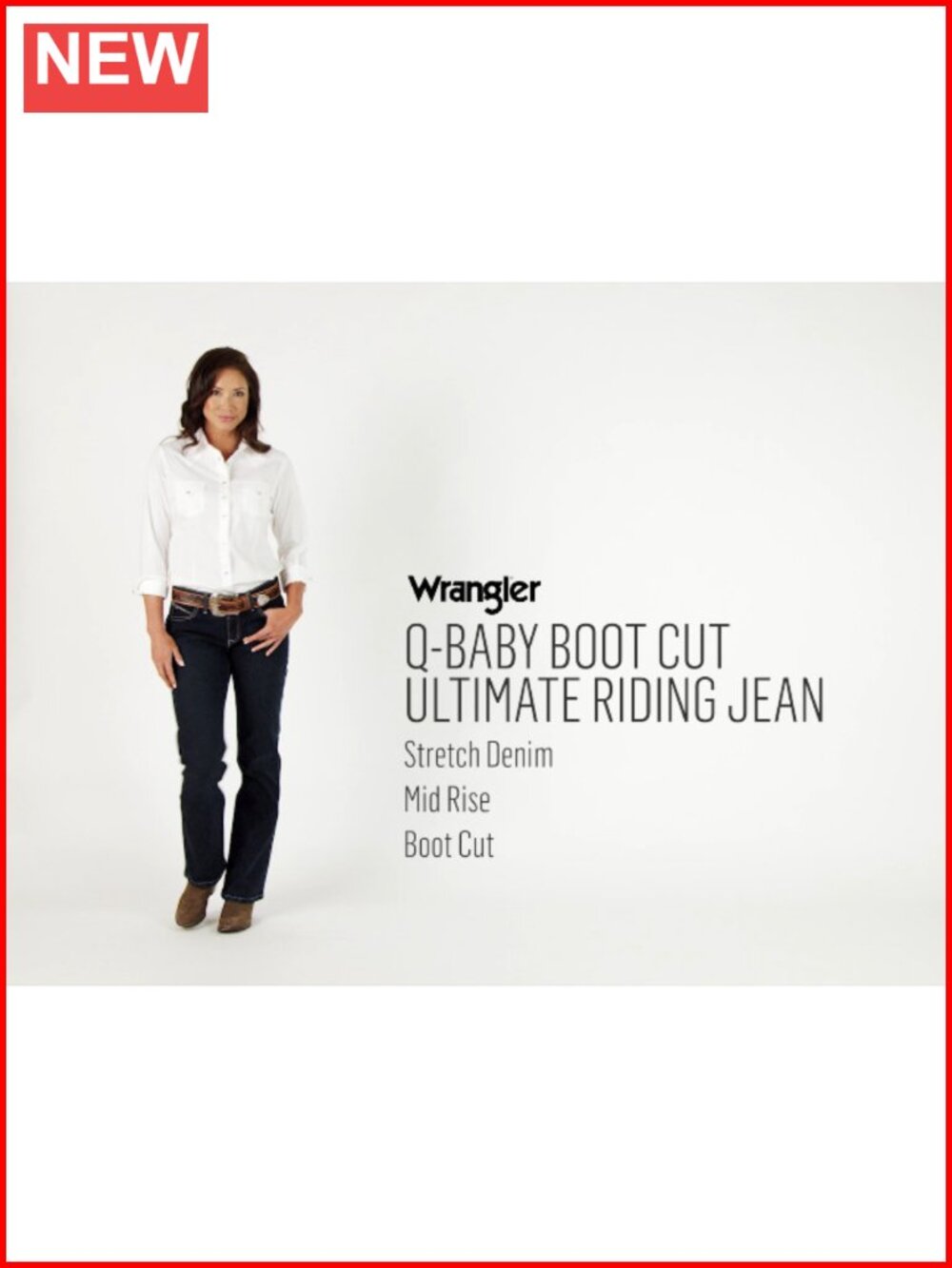 Wrangler Q-Baby Mid Rise Boot Cut Ultimate Riding Jean - Picture 6 of 6